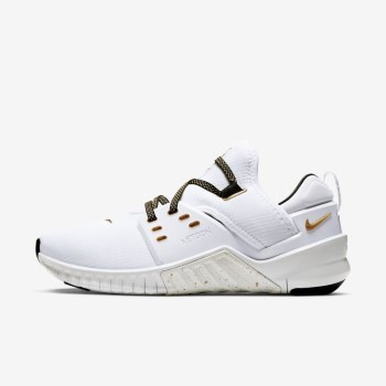 Nike Free X Metcon 2 - Női Edzőcipő - Fehér/Fekete/Metal Arany